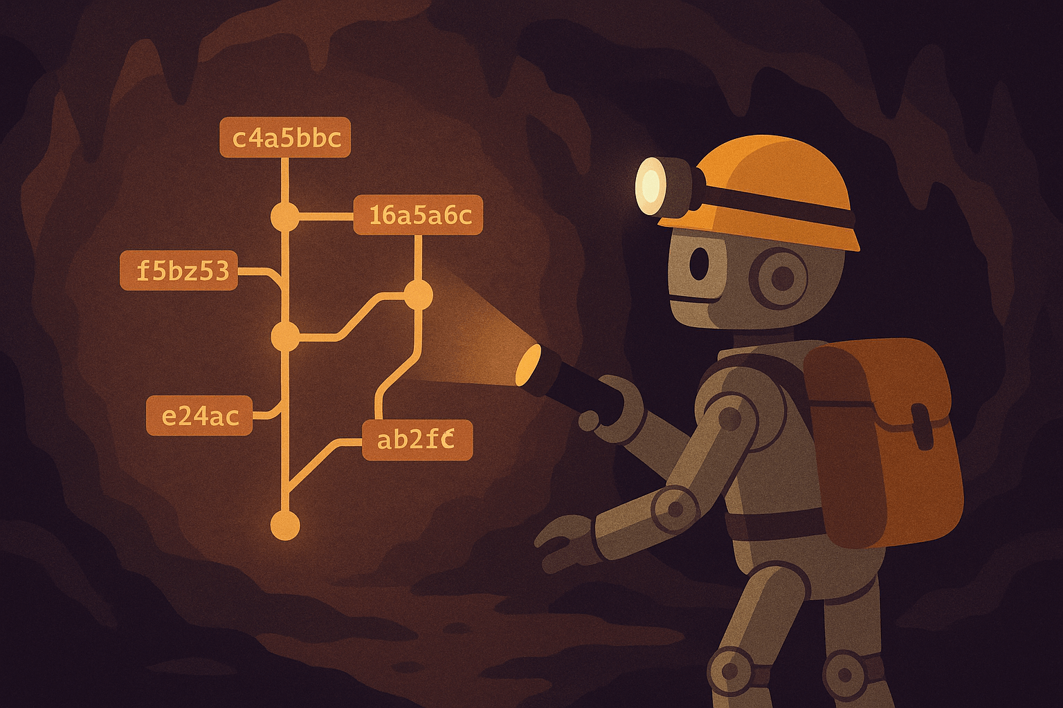 Robot spelunking Git